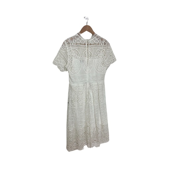 olivia culpo White Crochet Style Dress Medium - Picture 3 of 3